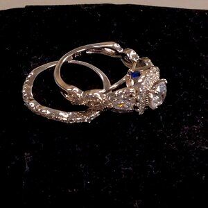 Newshe Engagement Wedding Ring Set For Women 925 Sterling Silver- Size 6